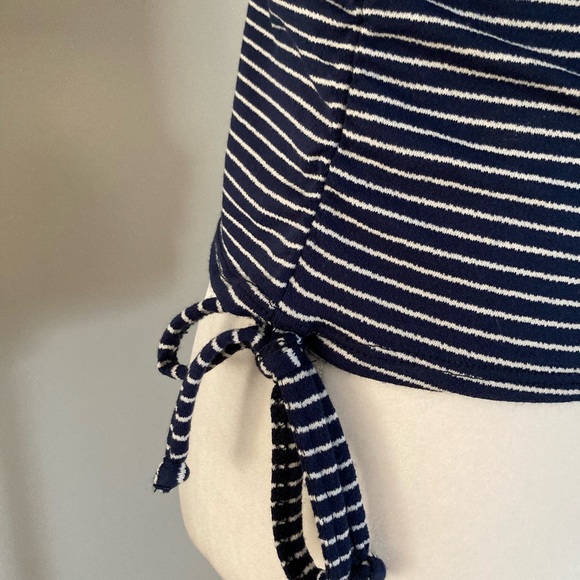 ❌SOLD Olivia Rae Navy Striped Top - Picture 3 of 7